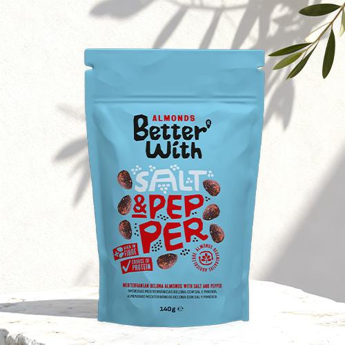 ALMONDS BETTER WITH SALT & PEPPER